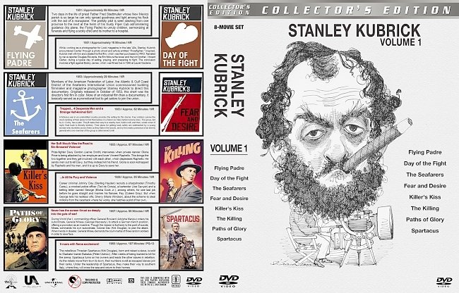 Stanley Kubrick Collection – Volume 1 (1951-1960) R1 Custom DVD Cover 