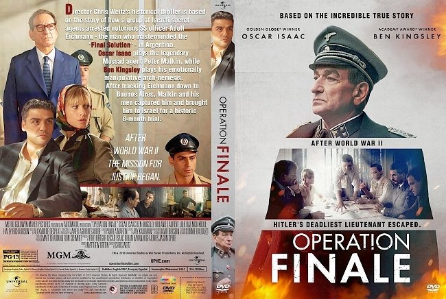 Operation Finale (2018) R1 Custom DVD Cover 