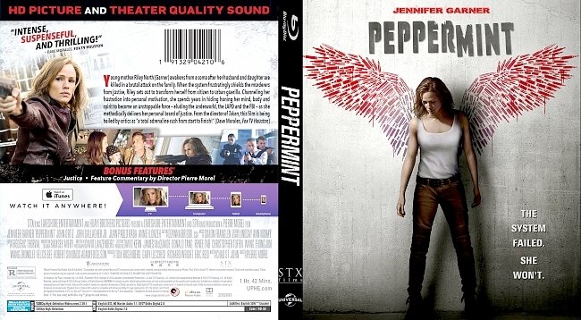 dvd cover Peppermint Bluray Cover