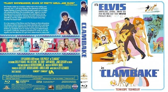 dvd cover Clambake (1967) Bluray Cover