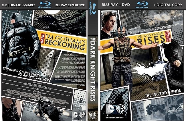 dvd cover The Dark Knight Rises Bluray Cover