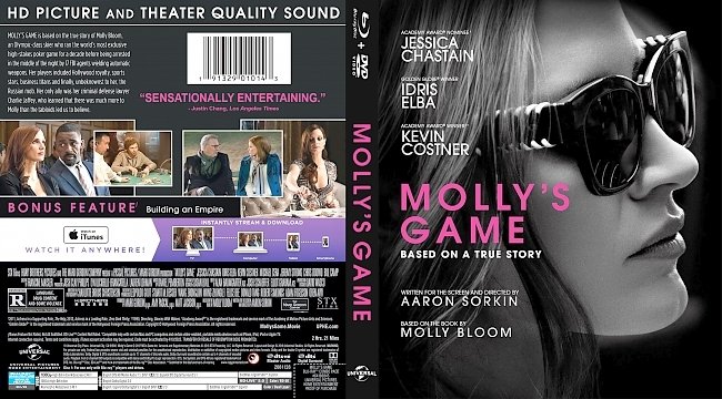 dvd cover Molly's Game Bluray Cover