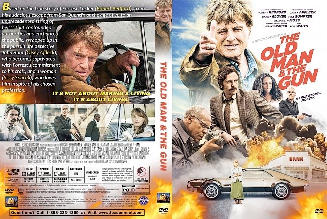 dvd cover The Old Man & the Gun DVD Cover