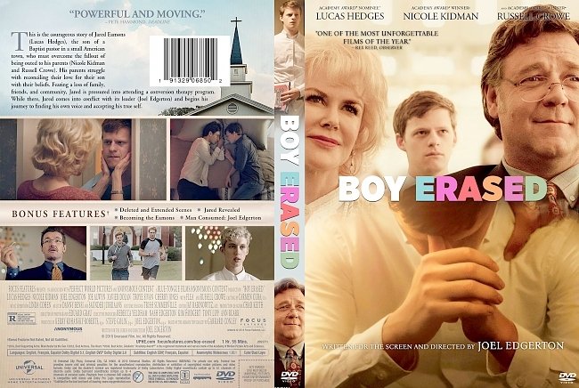 dvd cover Boy Erased DVD Cover