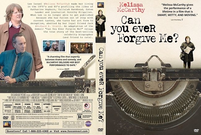 dvd cover Can You Ever Forgive Me? DVD Cover