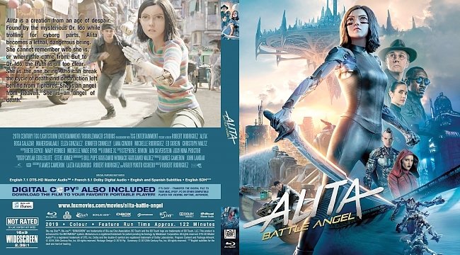 dvd cover Alita Battle Angel Bluray Cover