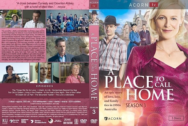 dvd cover A Place to Call Home Season 3 DVD Cover