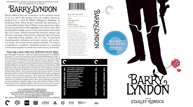 dvd cover Barry Lyndon Bluray Cover