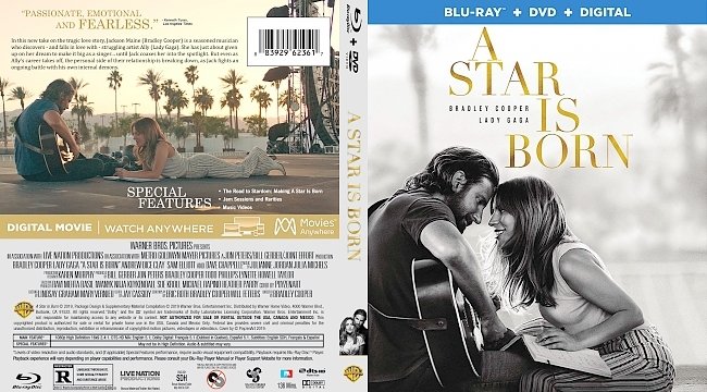 dvd cover A Star Is Born Bluray Cover