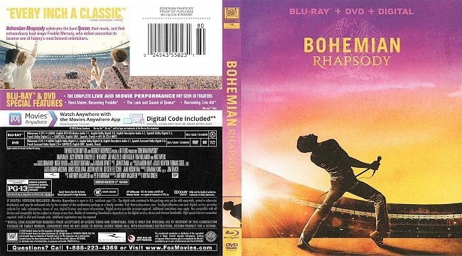 Bohemian Rhapsody Bluray Cover 