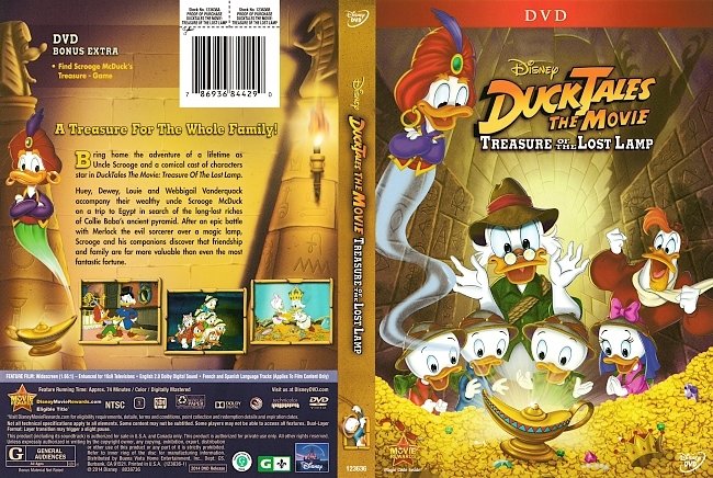 dvd cover DuckTales the Movie: Treasure of the Lost Lamp DVD Cover