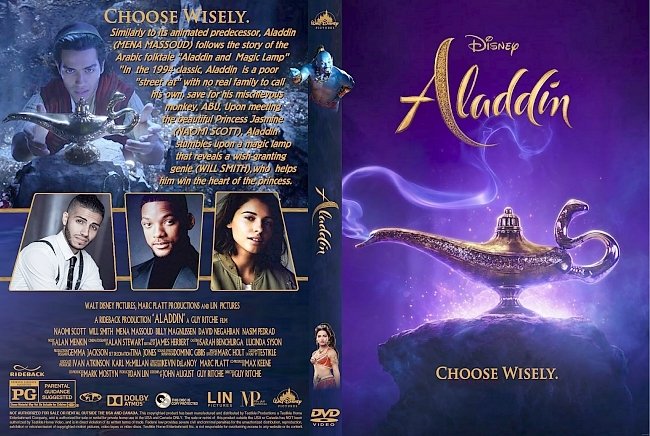 dvd cover Aladdin 2019 DVD Cover