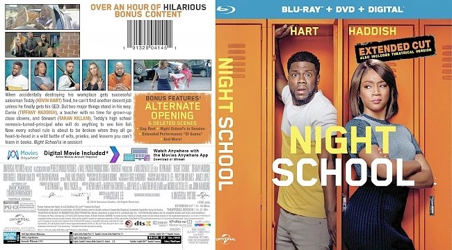 dvd cover Night School Bluray Cover