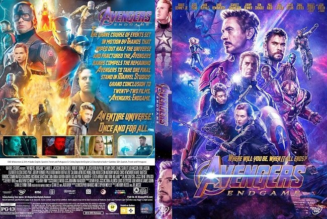 dvd cover Avengers: Endgame DVD Cover