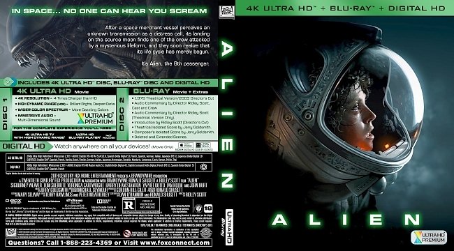 dvd cover Alien (1979) Bluray Cover