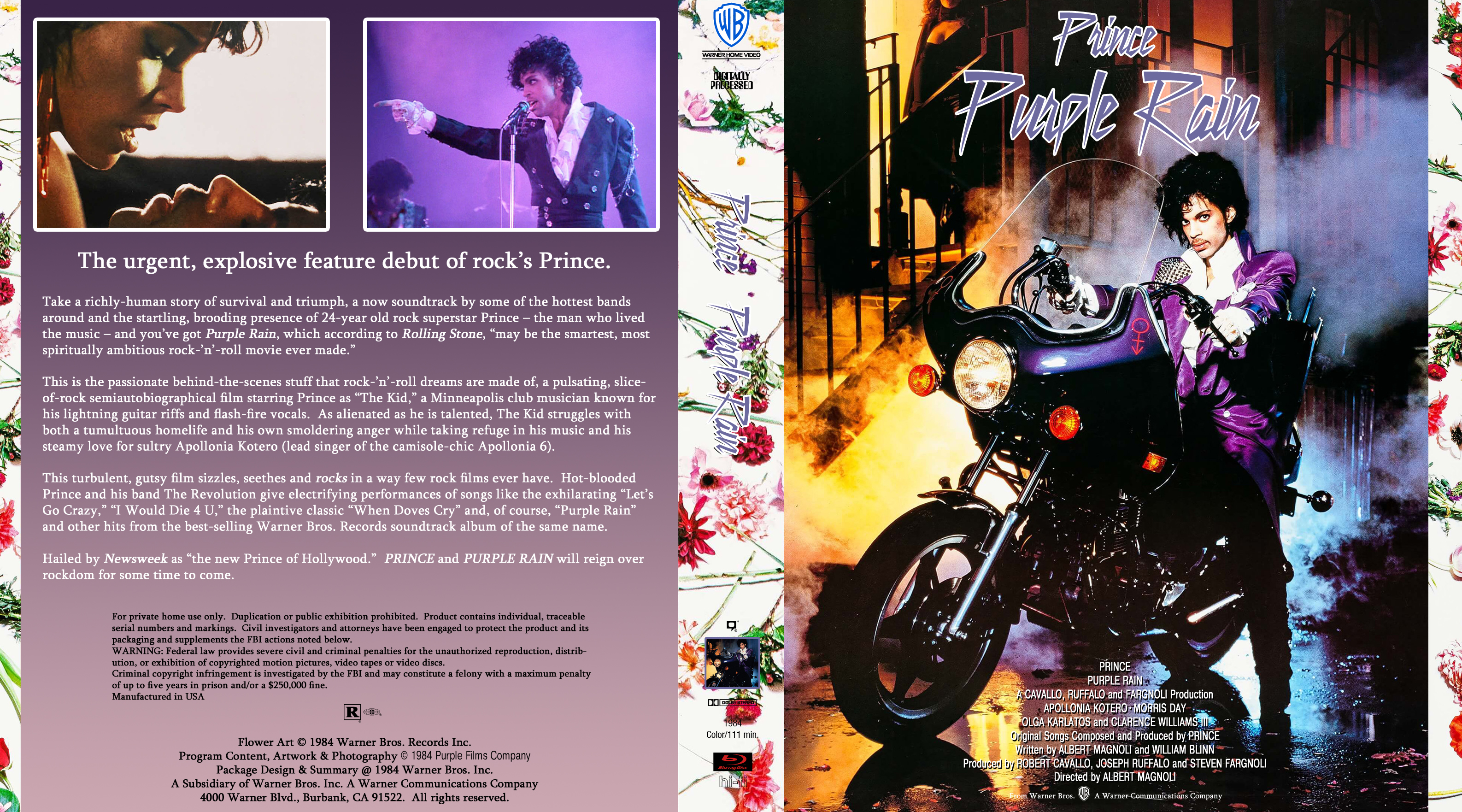 dvd cover Purple Rain Bluray Cover.