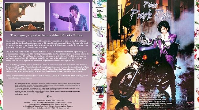 dvd cover Purple Rain Bluray Cover