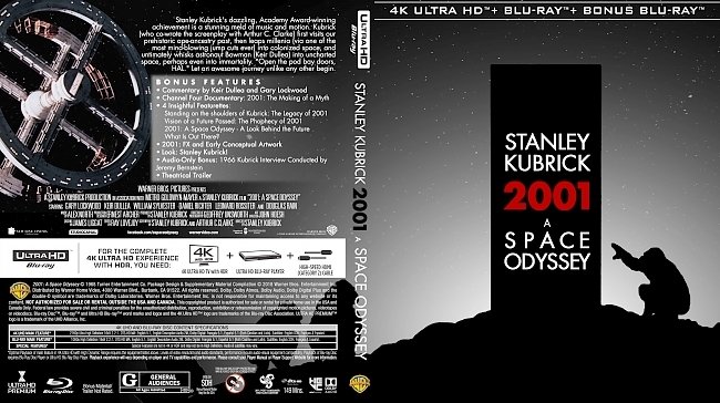 dvd cover 2001: A Space Odyssey 4k UHD Bluray Cover