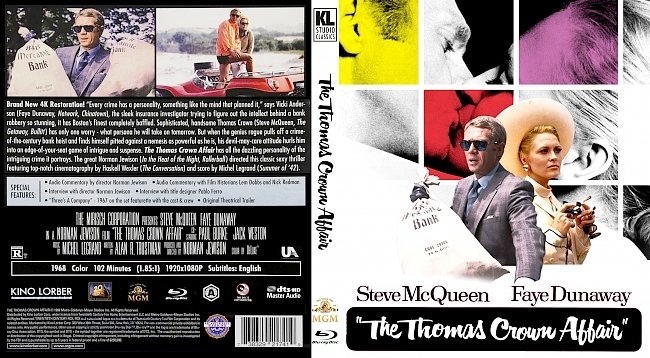 dvd cover The Thomas Crown Affair Bluray Cover