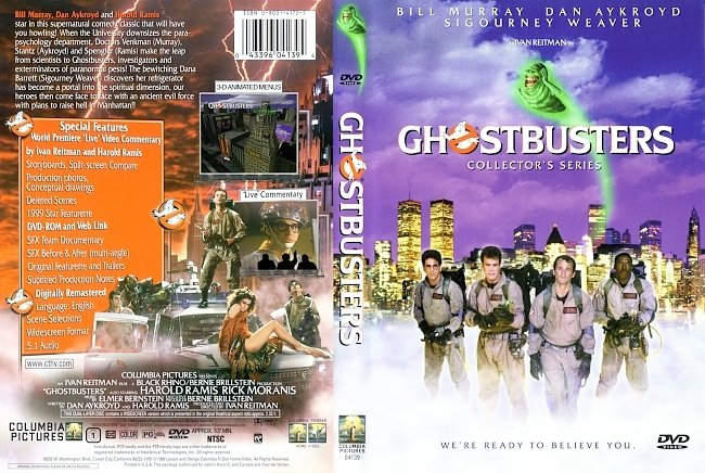 dvd cover Ghost Busters (1984) DVD Cover