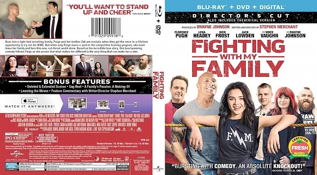 dvd cover Fighting with My Family Bluray Cover