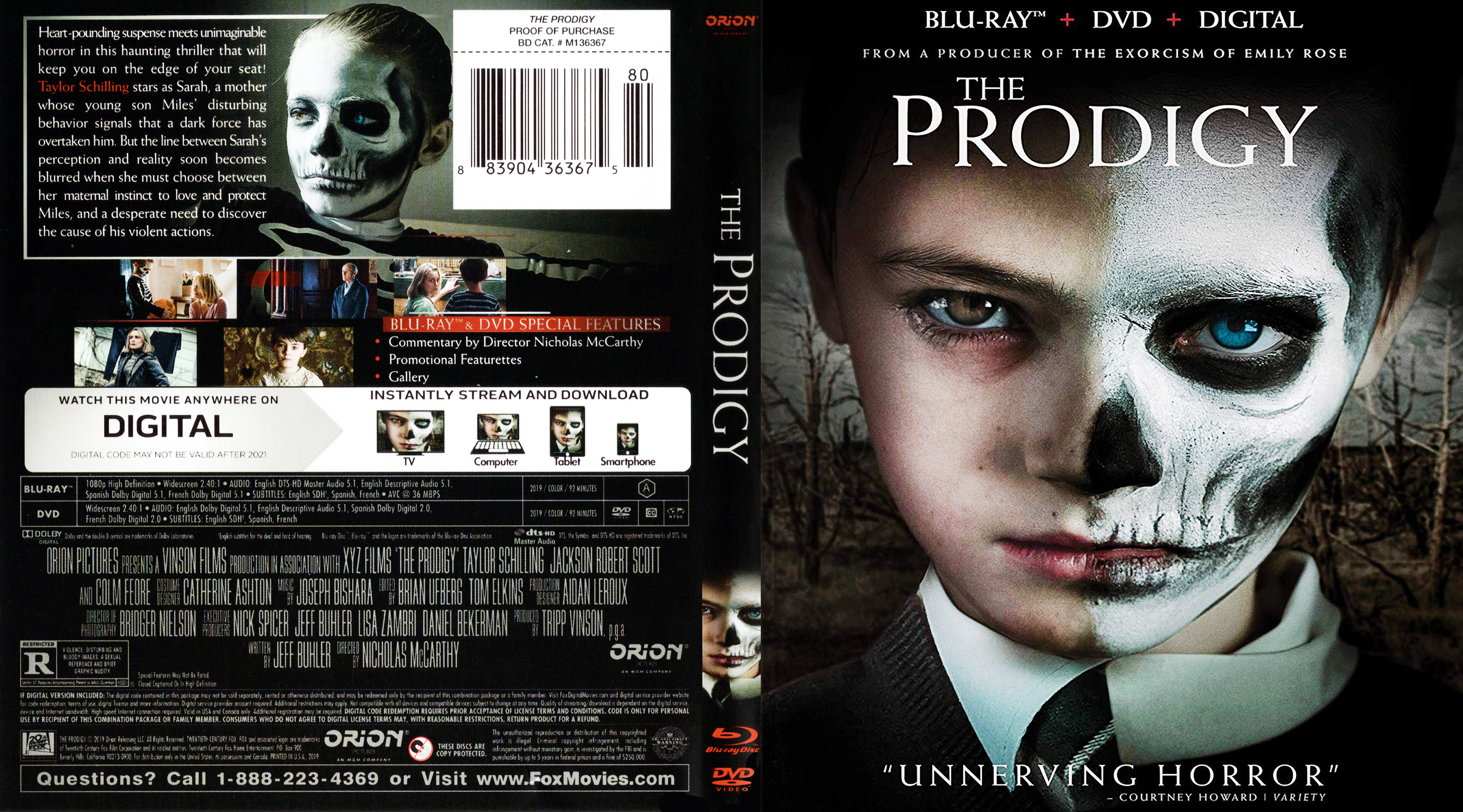 The Prodigy Bluray Cover Dvd Covers And Labels