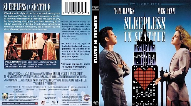 dvd cover Sleepless In Seattle Bluray Cover