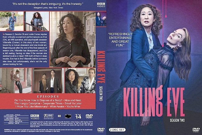 dvd cover Killing Eve Season 2 DVD Cover