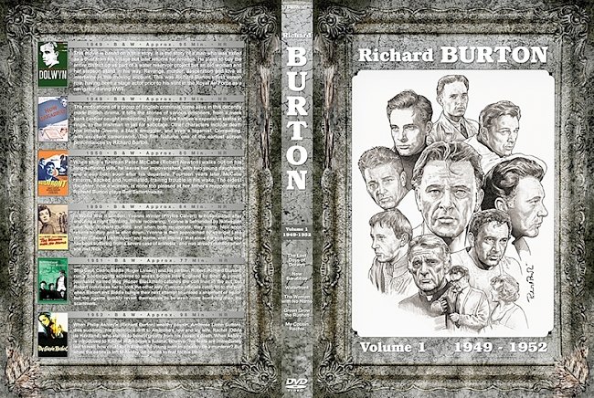 dvd cover Richard Burton Filmography Vol 1-10 Thin Spine DVD Cover