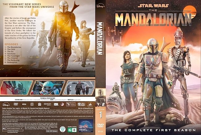 dvd cover The Mandalorian Season 1 DVD Cover