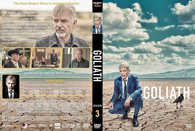 dvd cover Goliath Season 3 DVD Cover