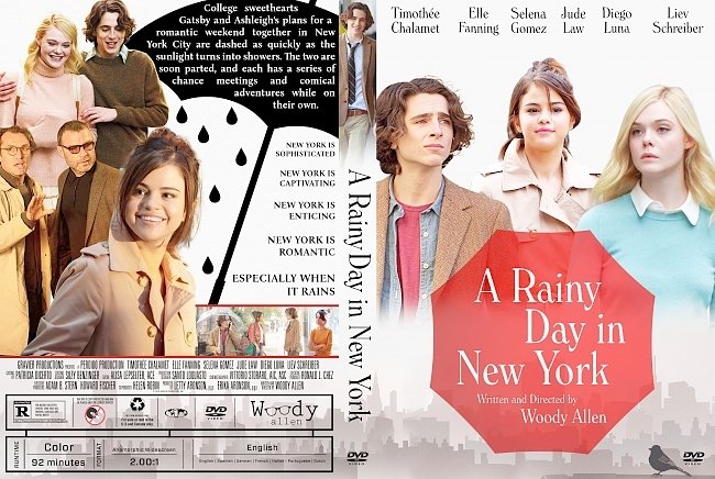 dvd cover A Rainy Day in New York DVD Cover