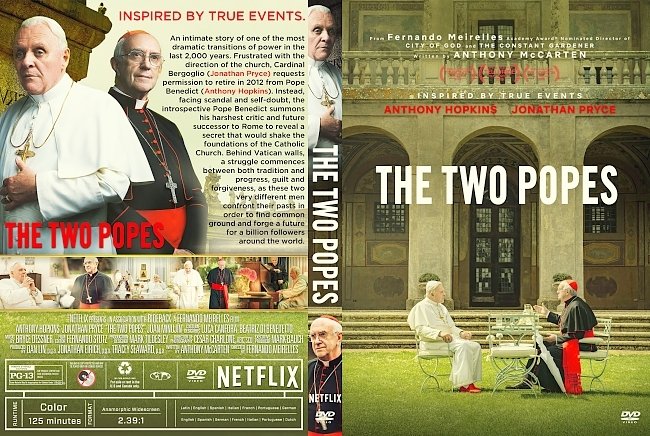 dvd cover The Two Popes DVD Cover