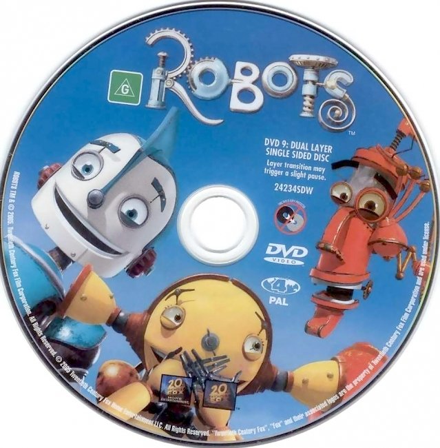 Robots 2005 Disc Label 