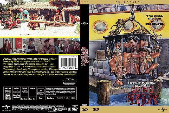 dvd cover Going Berserk 1983 Dvd Cover