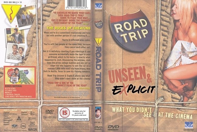 dvd cover Road Trip - Unseen & Explicit 2000 Dvd Cover