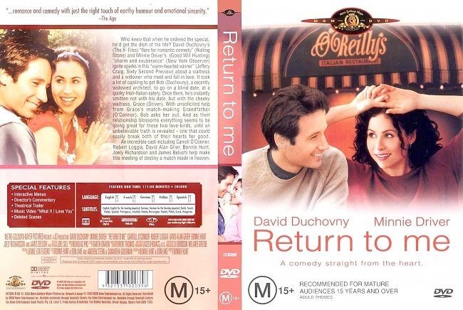 dvd cover Return To Me 2000 Dvd Cover
