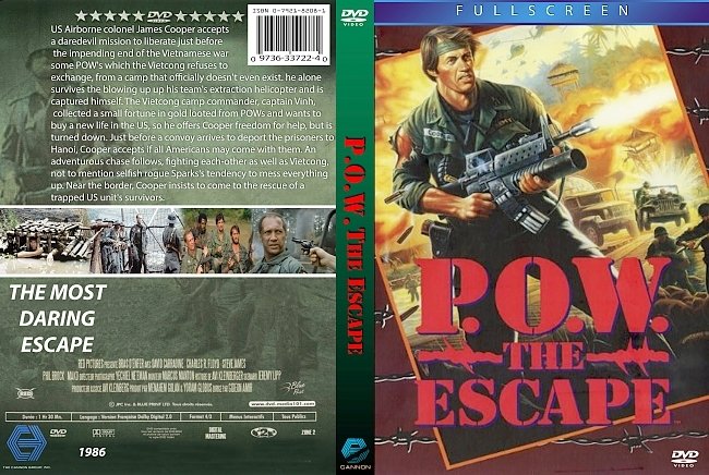 dvd cover P.O.W. The Escape 1986 Dvd Cover