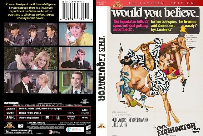 dvd cover The Liquidator 1965 Dvd Cover