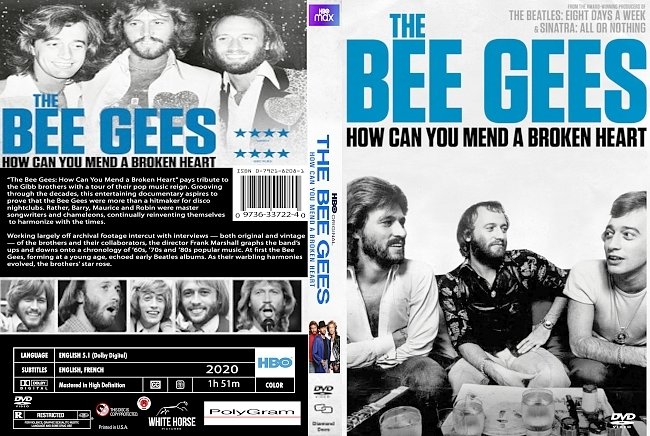 dvd cover The Bee Gees_How Can You Mend A Broken Heart 2020 Dvd Cover