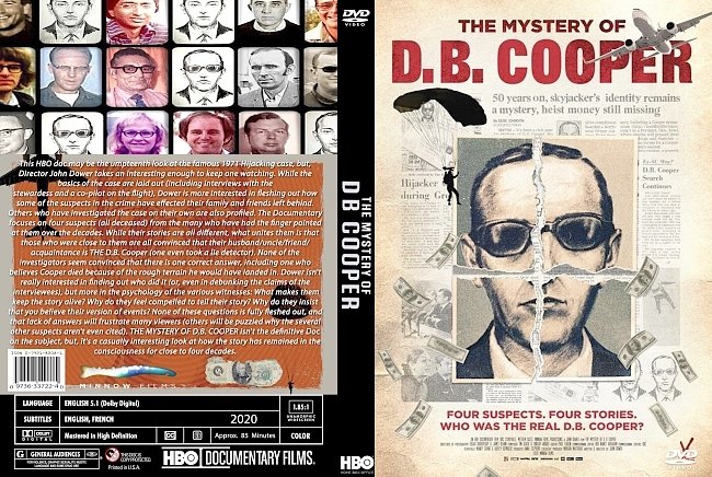 dvd cover The Mystery Of D.B. Cooper 2020 Dvd Cover