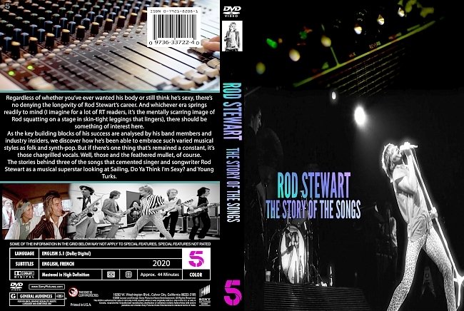 dvd cover Rod Stewart Secrets Of His Biggest Hits 2020 Dvd Cover
