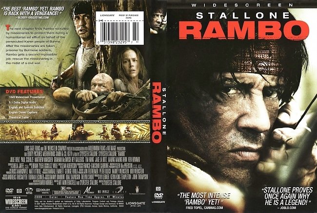 dvd cover Rambo 4 2008 Dvd Cover