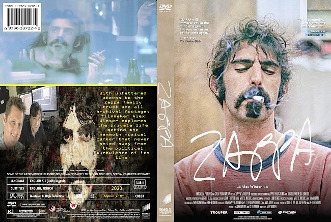 dvd cover Zappa 2020 Dvd Cover