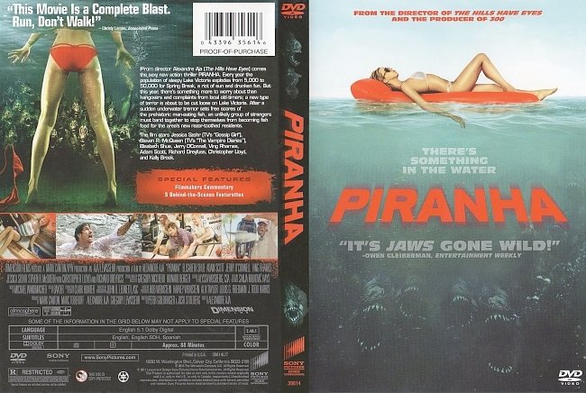 dvd cover Piranha 2010 Dvd Cover