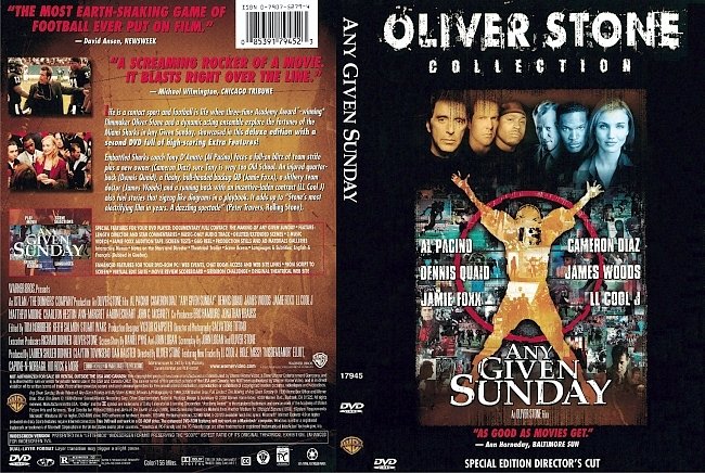 dvd cover Any Given Sunday 1999 Dvd Cover