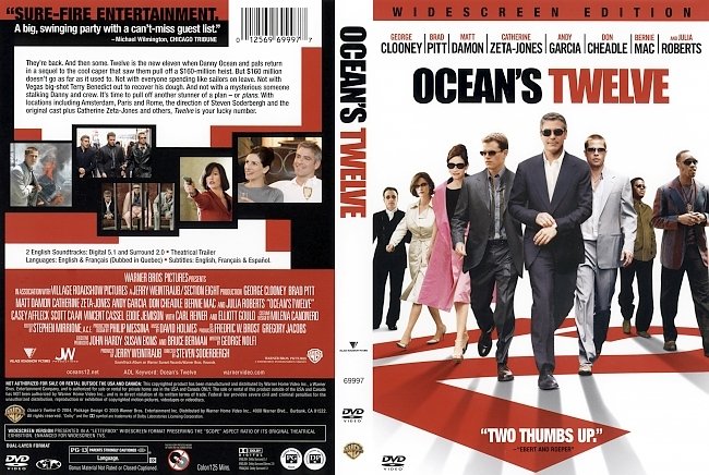 dvd cover Oceans 12 2004 Dvd Cover