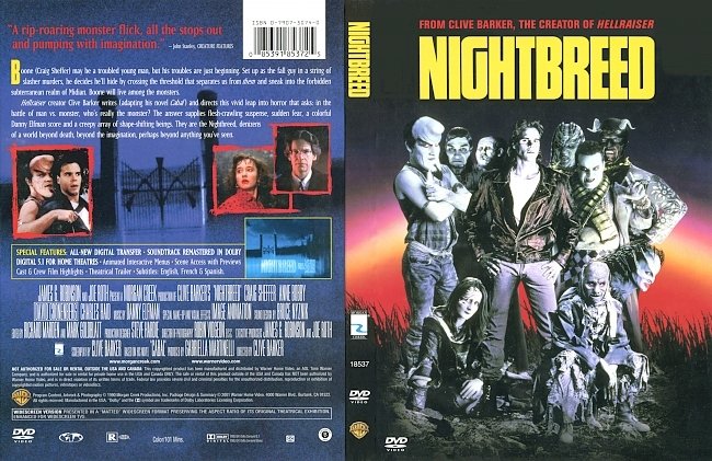 dvd cover Nightbreed 1990 Dvd Cover