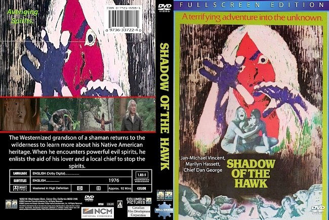 dvd cover Shadow Of The Hawk 1976 Dvd Cover