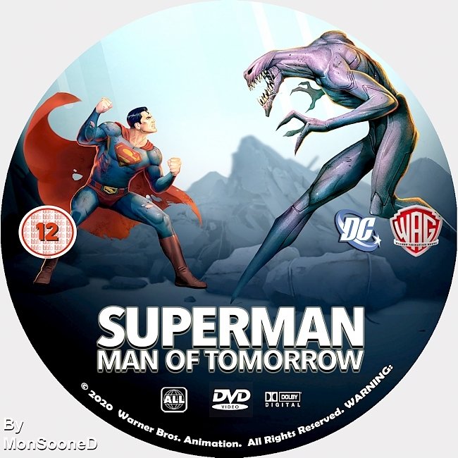 dvd cover Superman Man Of Tomorrow 2020 Dvd Disc Dvd Cover